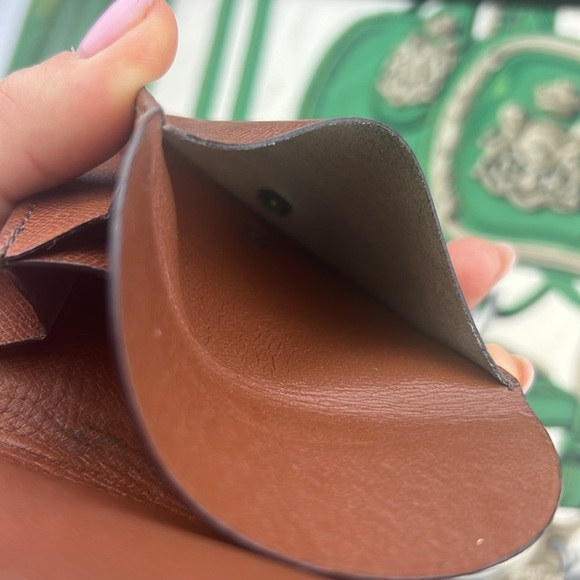 Louis Vuitton LV Monogram Porte Monnaie Gousset Coin Purse logo wallet mini Auth - Picture 11 of 14